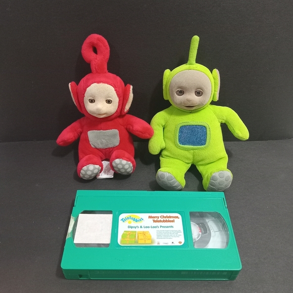 Teletubbies Plush Toys Set with Christmas Tape - Picture 5 of 7